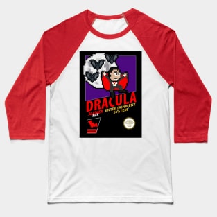 Dracula Retro 8-Bit Baseball T-Shirt